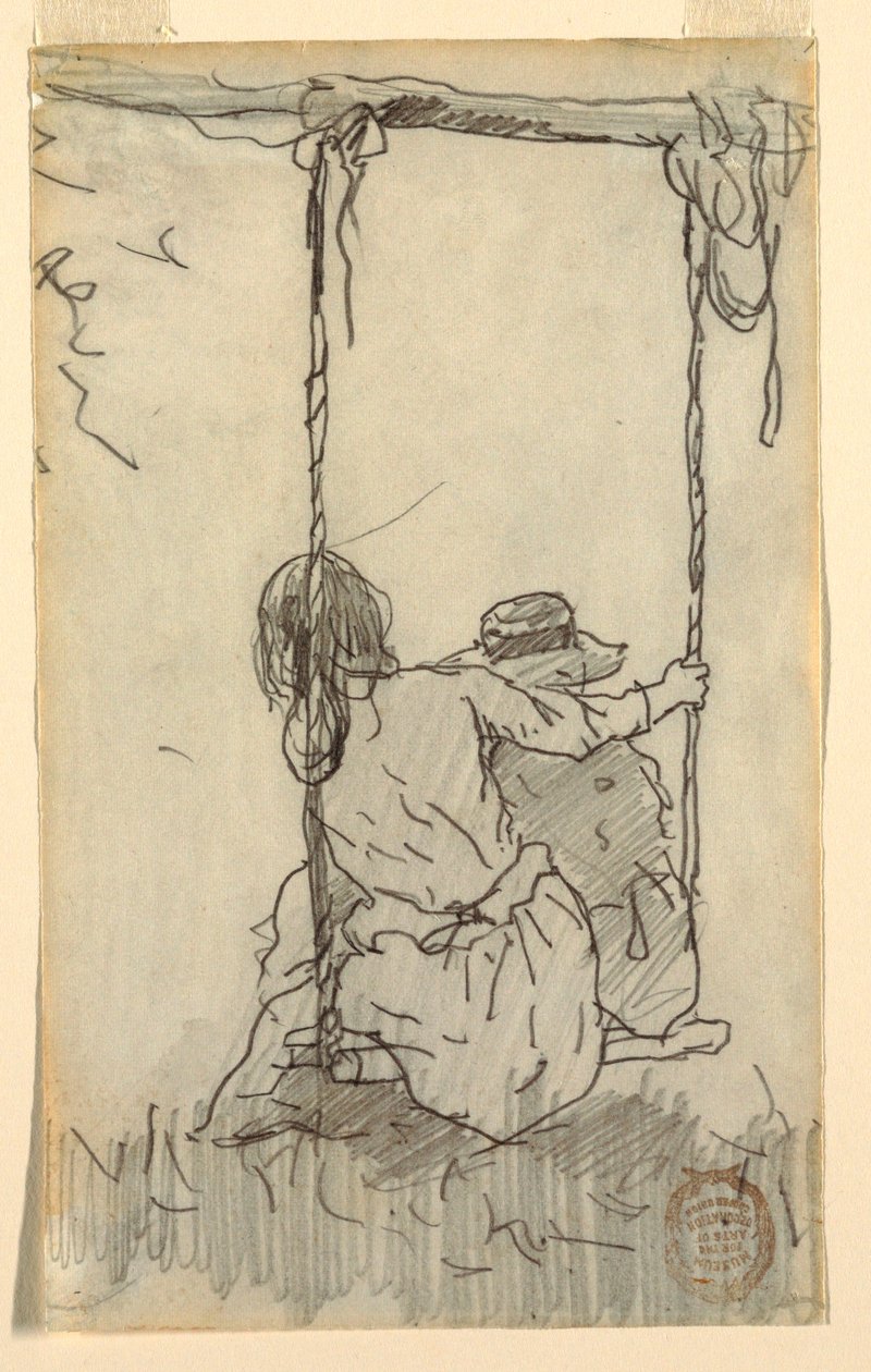 Two Girls in a Swing, 1879 by Winslow Homer