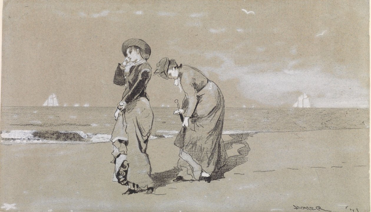 Evening on the Beach by Winslow Homer
