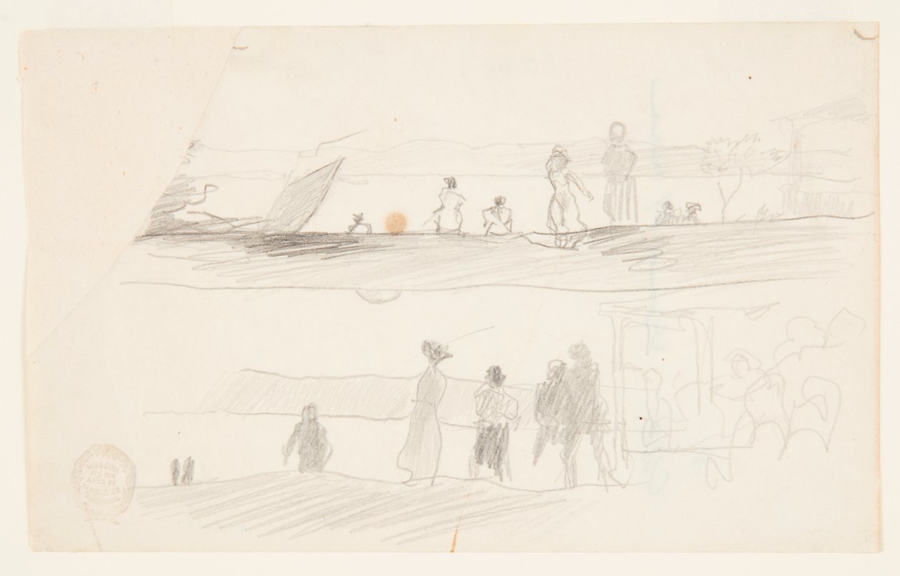 Figures Looking Towards a Bay by Winslow Homer