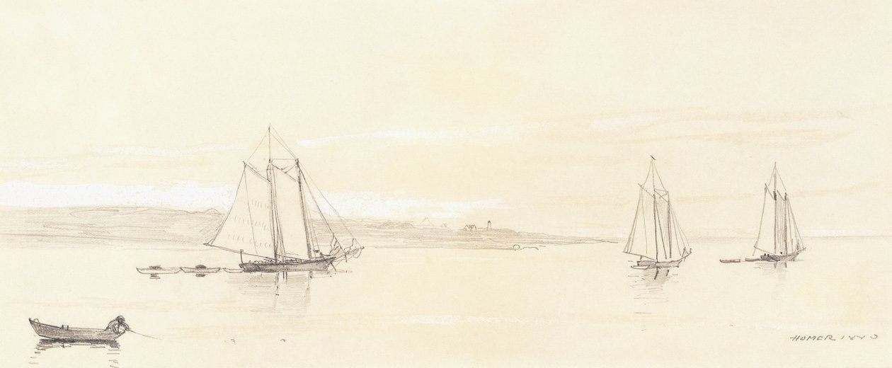 Fishing Fleet at Gloucester by Winslow Homer