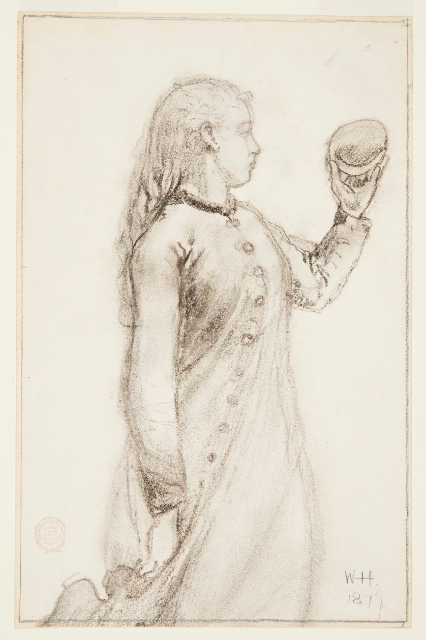 Girl Holding a Shell by Winslow Homer