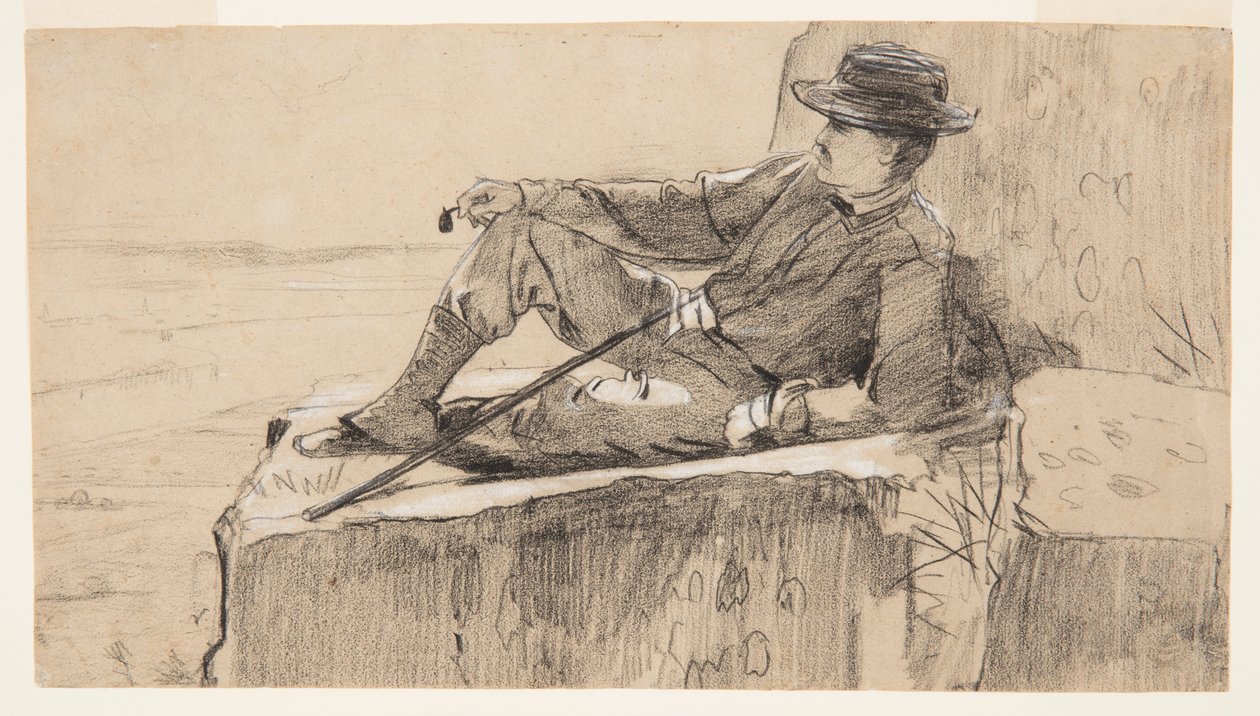 Mountain Climber Resting by Winslow Homer
