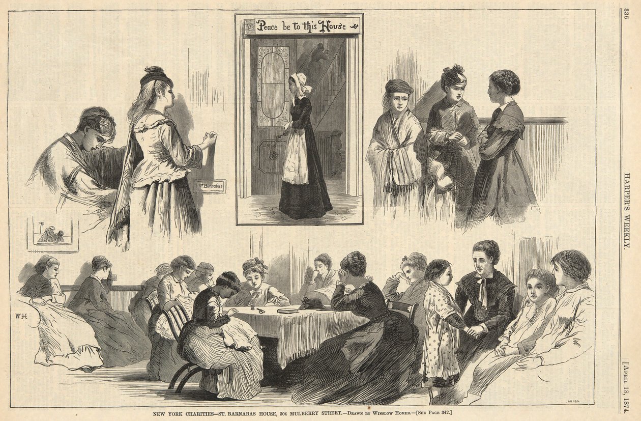 New York Charities by Winslow Homer