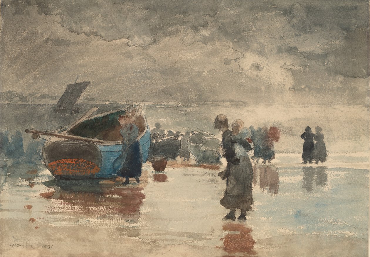 On the Sands by Winslow Homer