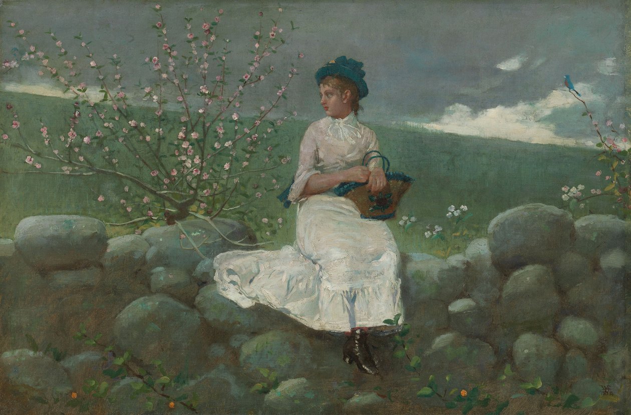 Peach Blossoms by Winslow Homer