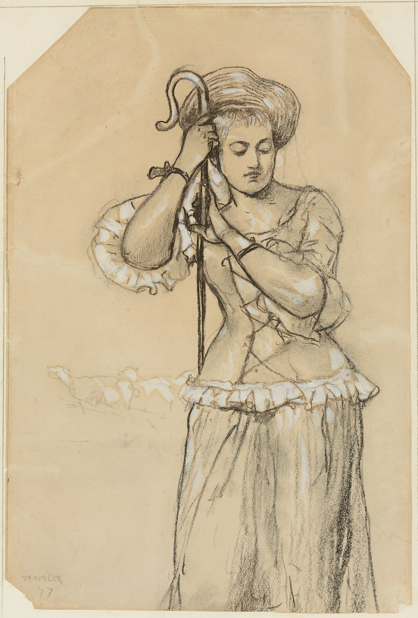 Shepherdess by Winslow Homer