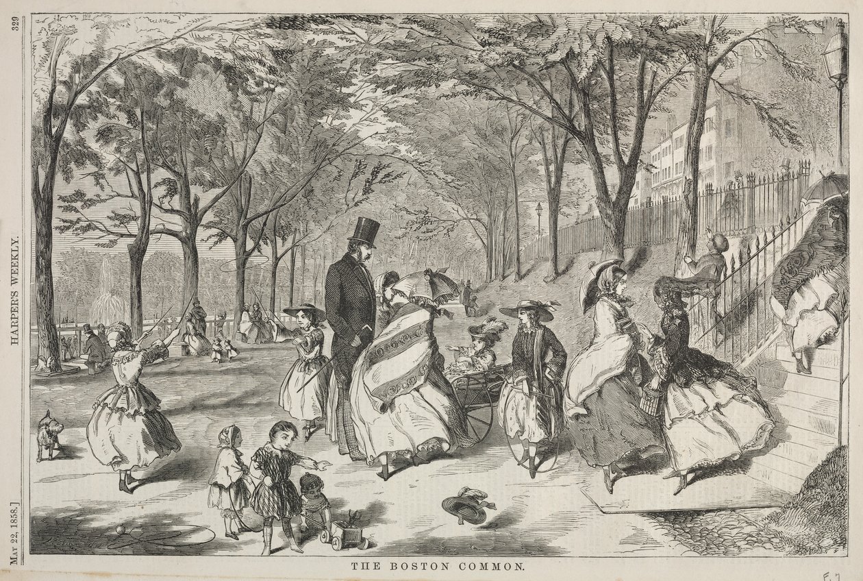 The Boston Common, 1858 by Winslow Homer