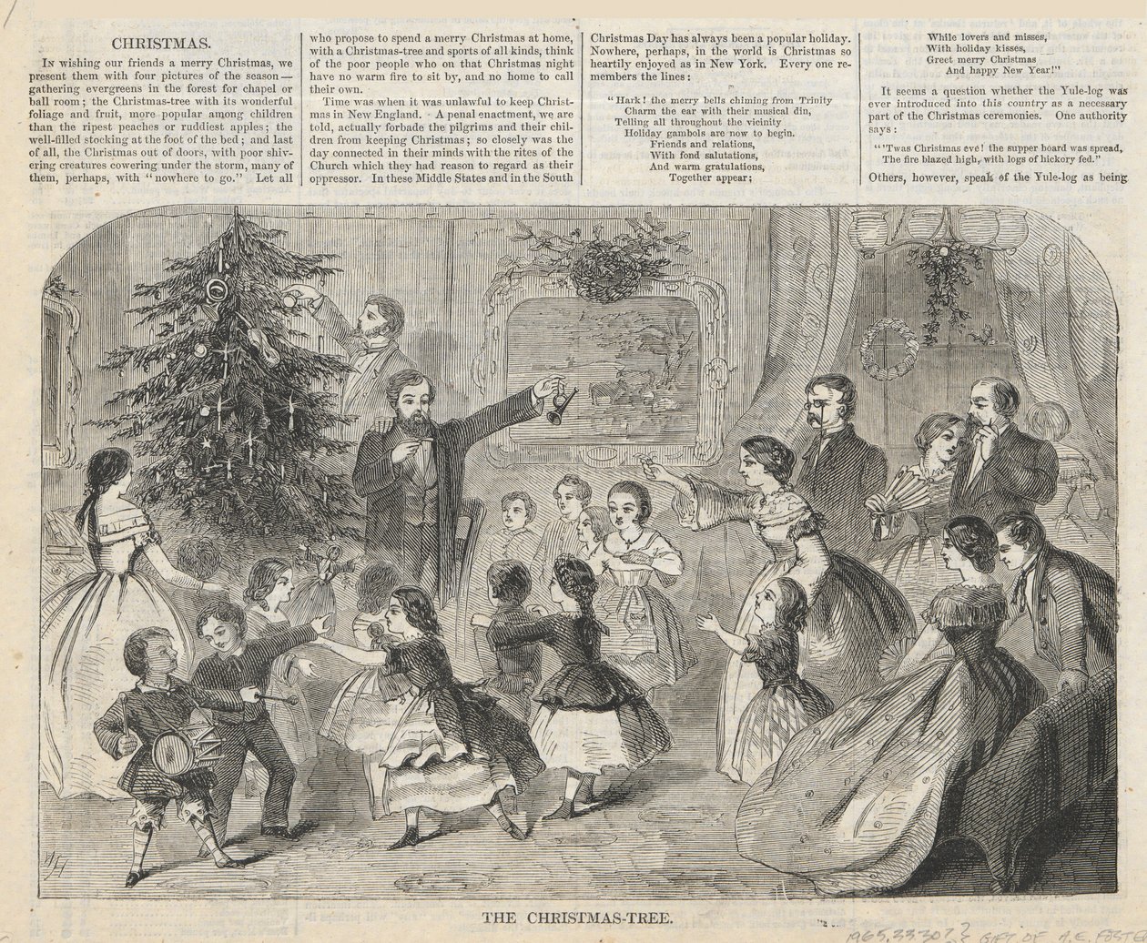 The Christmas-Tree, from Harper by Winslow Homer
