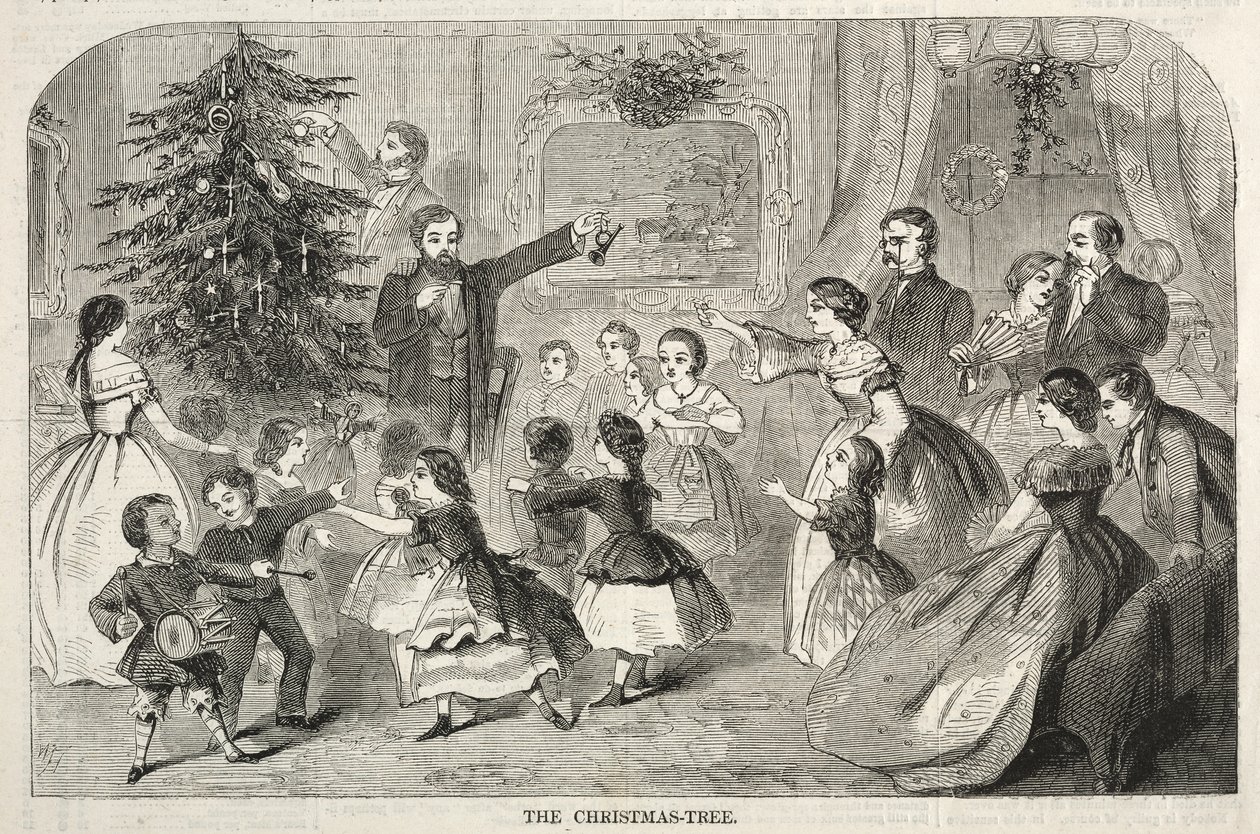 The Christmas Tree, 1858 by Winslow Homer