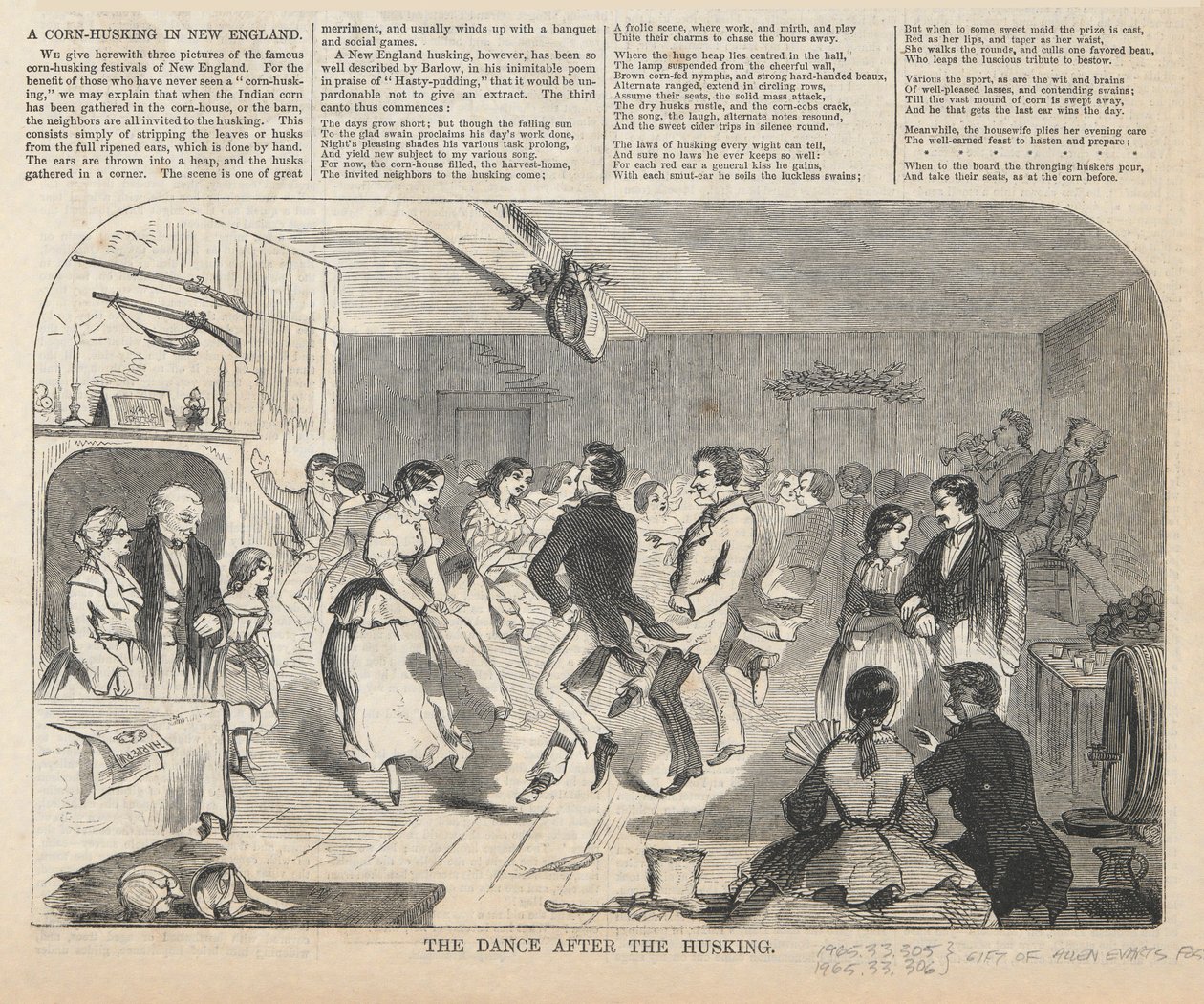 The Dance after the Husking by Winslow Homer