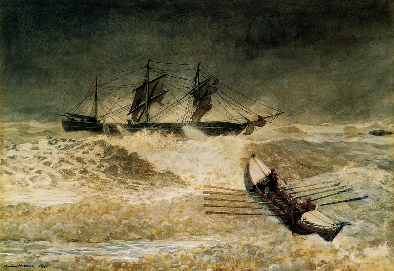 The Wreck of the Iron Cloud, 1881 by Winslow Homer