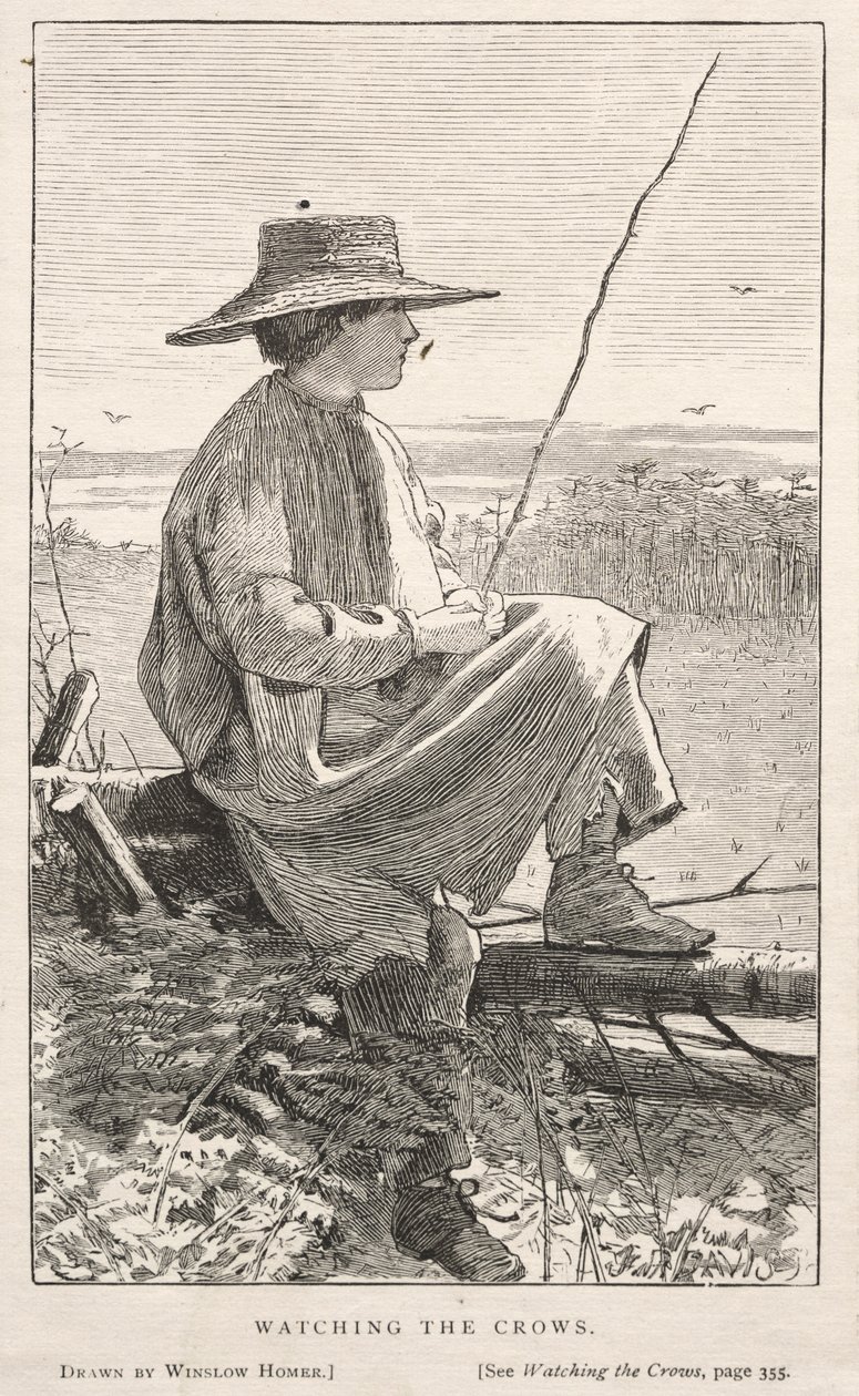 Watching the Crows by Winslow Homer
