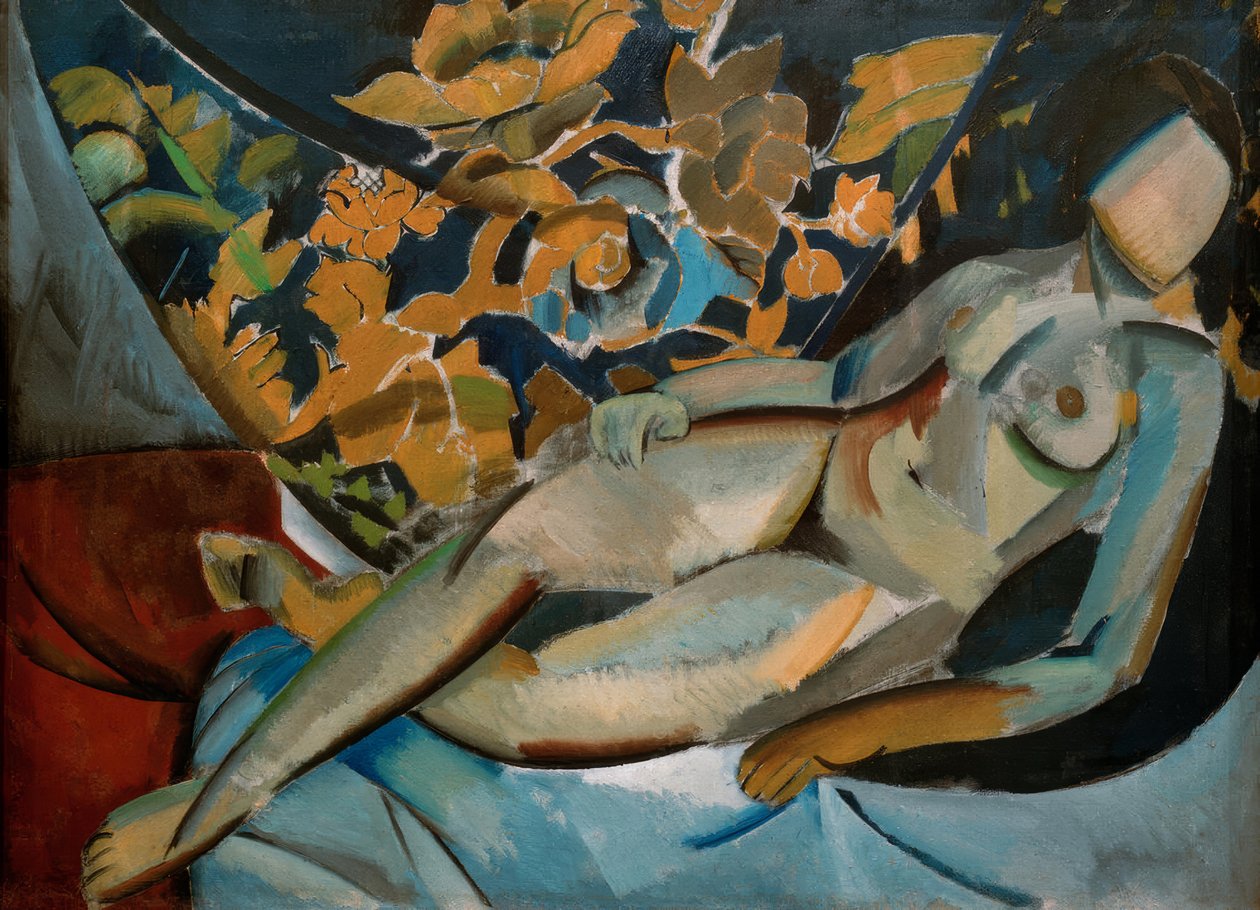Reclining Female Nude by Wladimir F. Tatlin