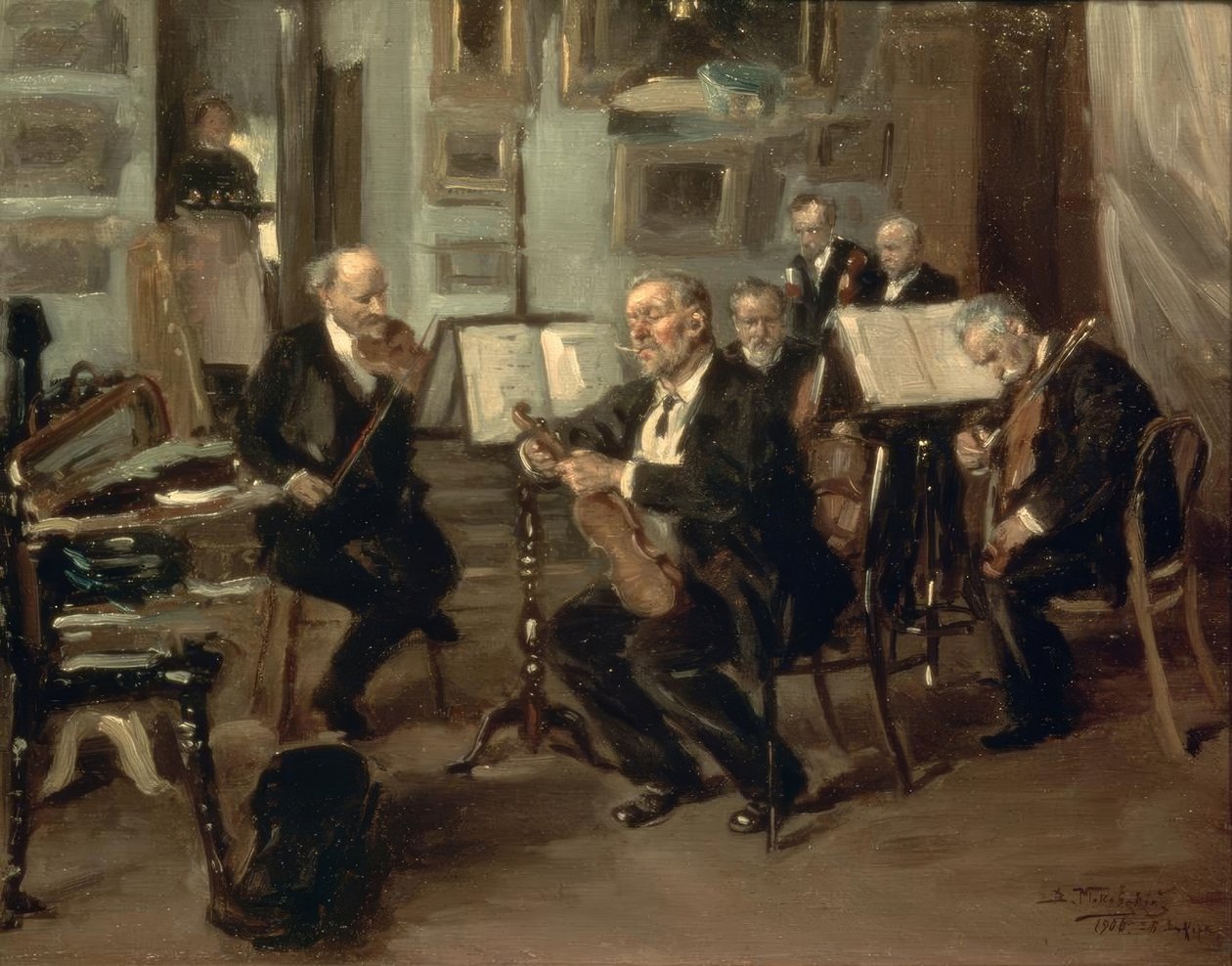 Musician by Wladimir Jegorowitsch Makowski
