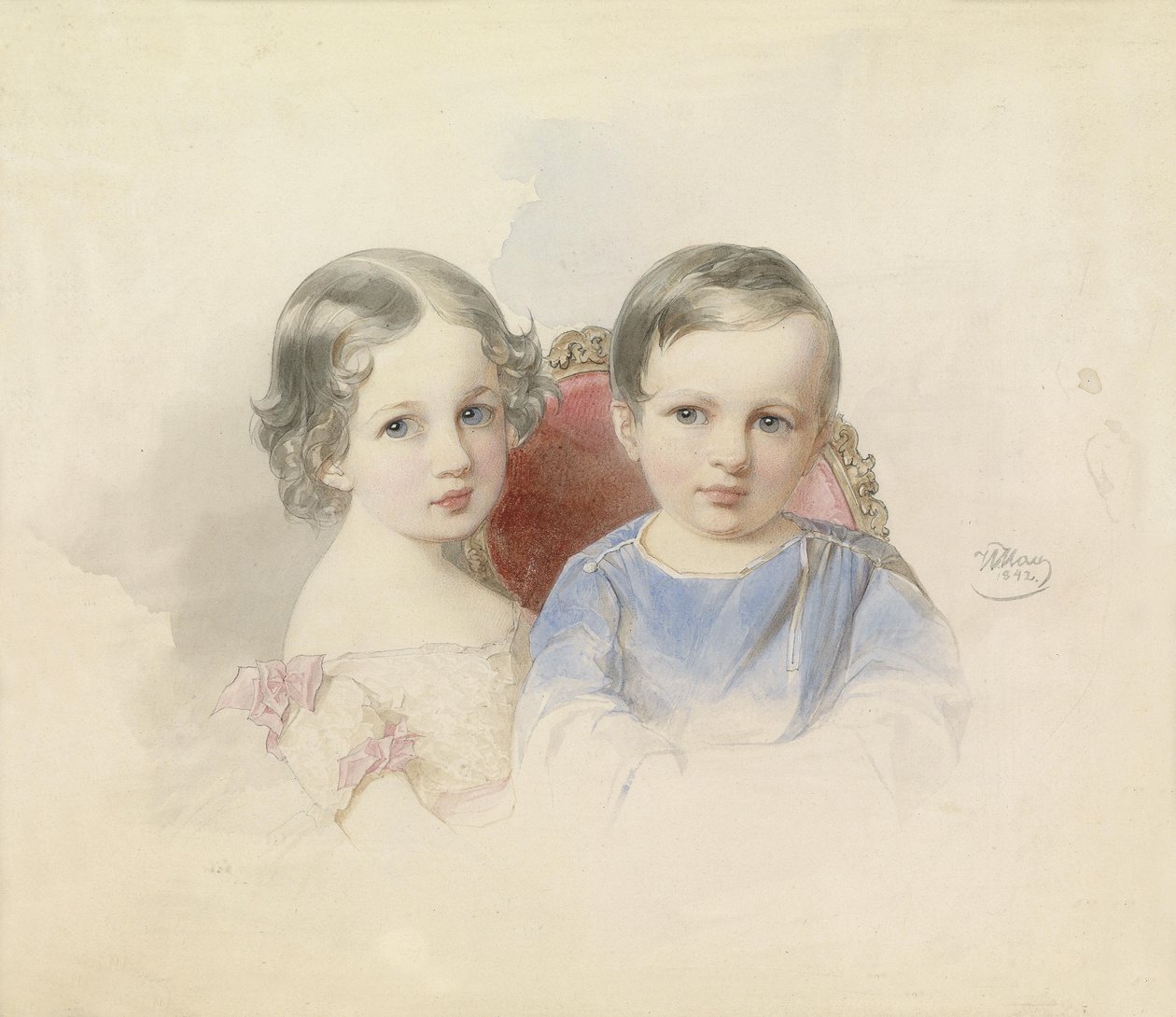 Sibling Pair by Woldemar Hau