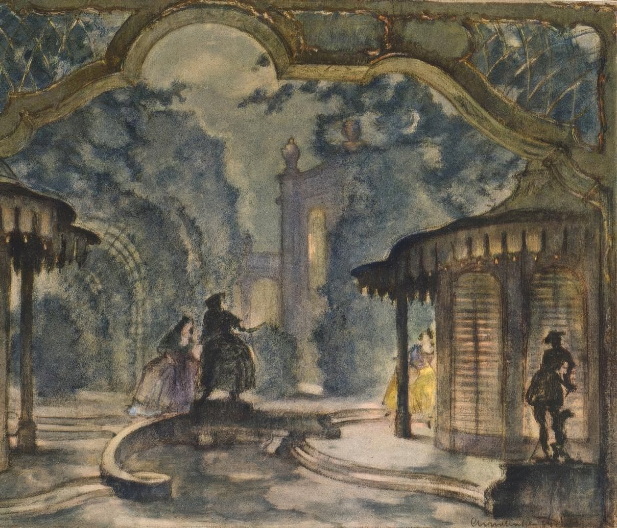 Mozart, Figaro / Stage by A. Mahnke by Wolfgang Amadeus Mozart