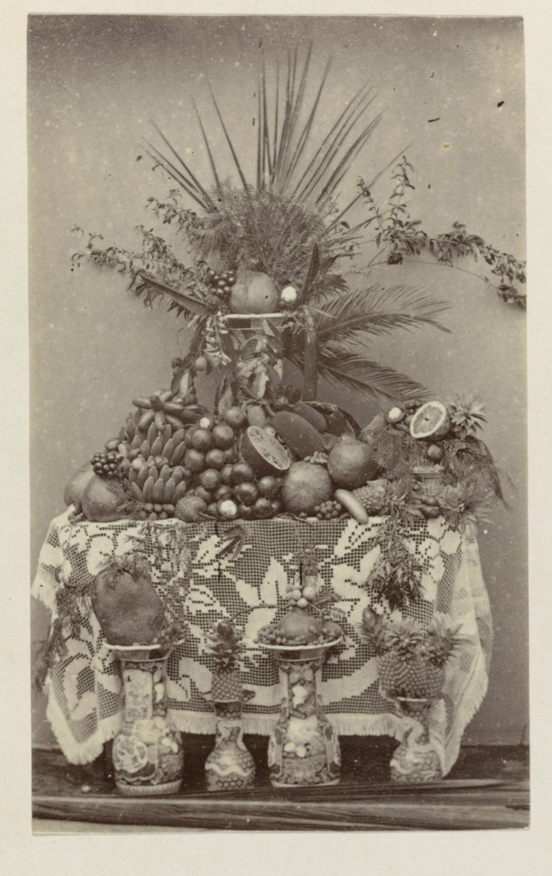Still Life of Tropical Fruits by Woodbury and Page