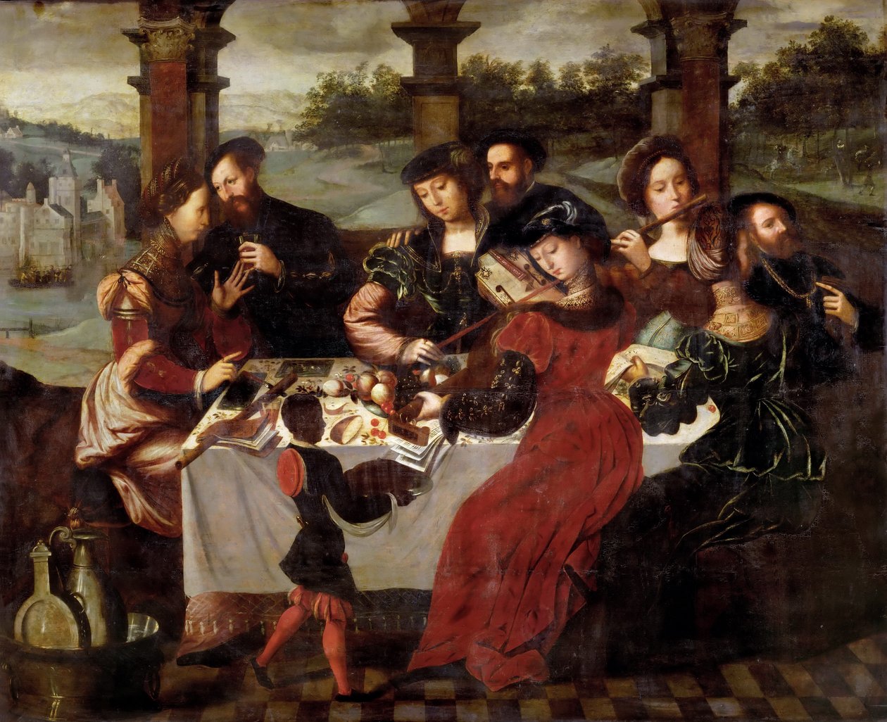 The Concert After Dinner by Workshop of Ambrosius Benson