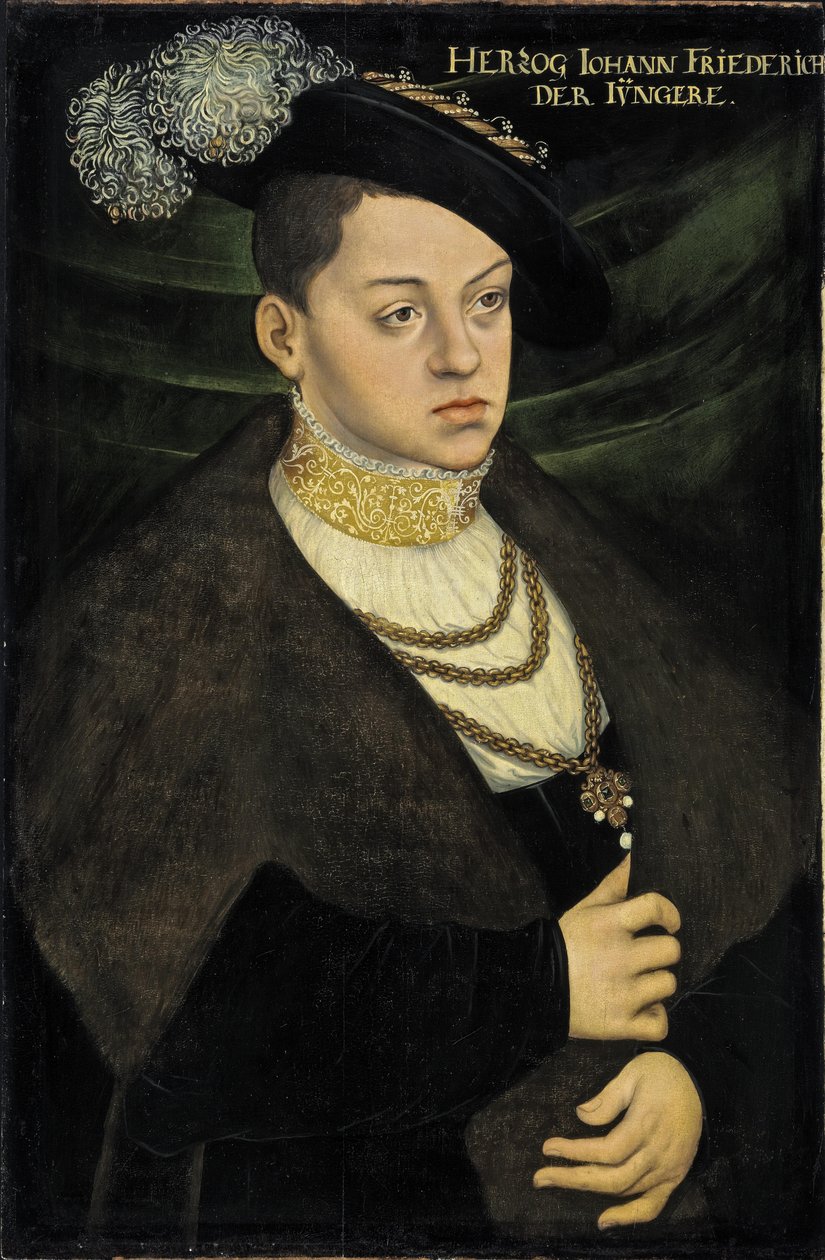 Johann Ernst, Duke of Saxe-Coburg by Workshop of Lucas Cranach the Elder  