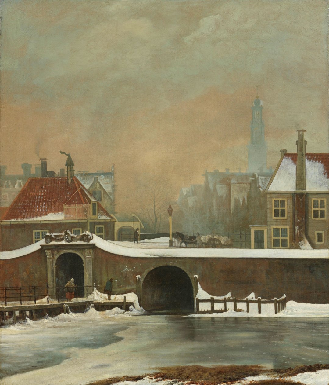 The Raampoortje in Amsterdam by Wouter Johannes van Troostwijk