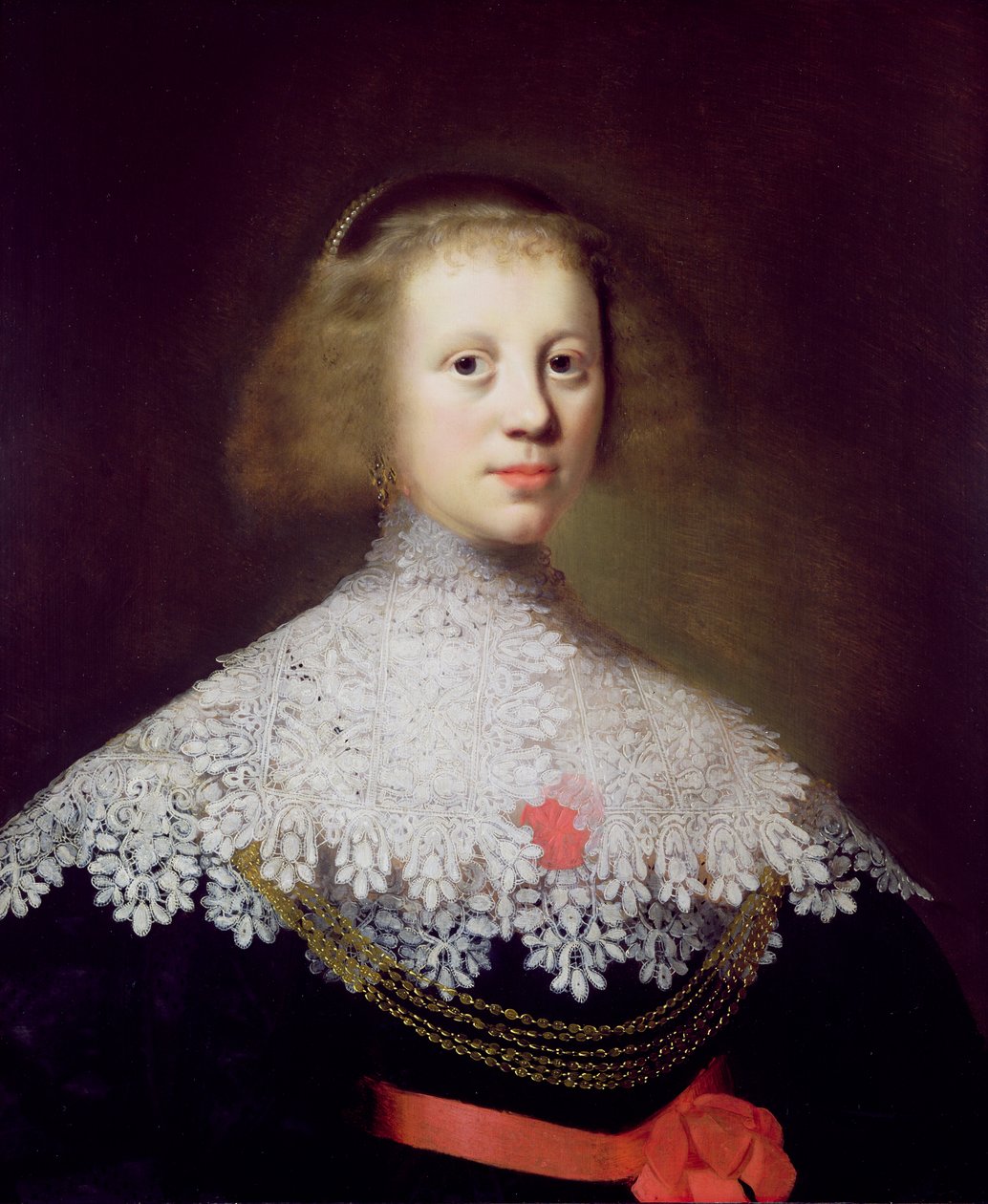 Portrait of a Young Woman by Wybrand Simonsz. de Geest