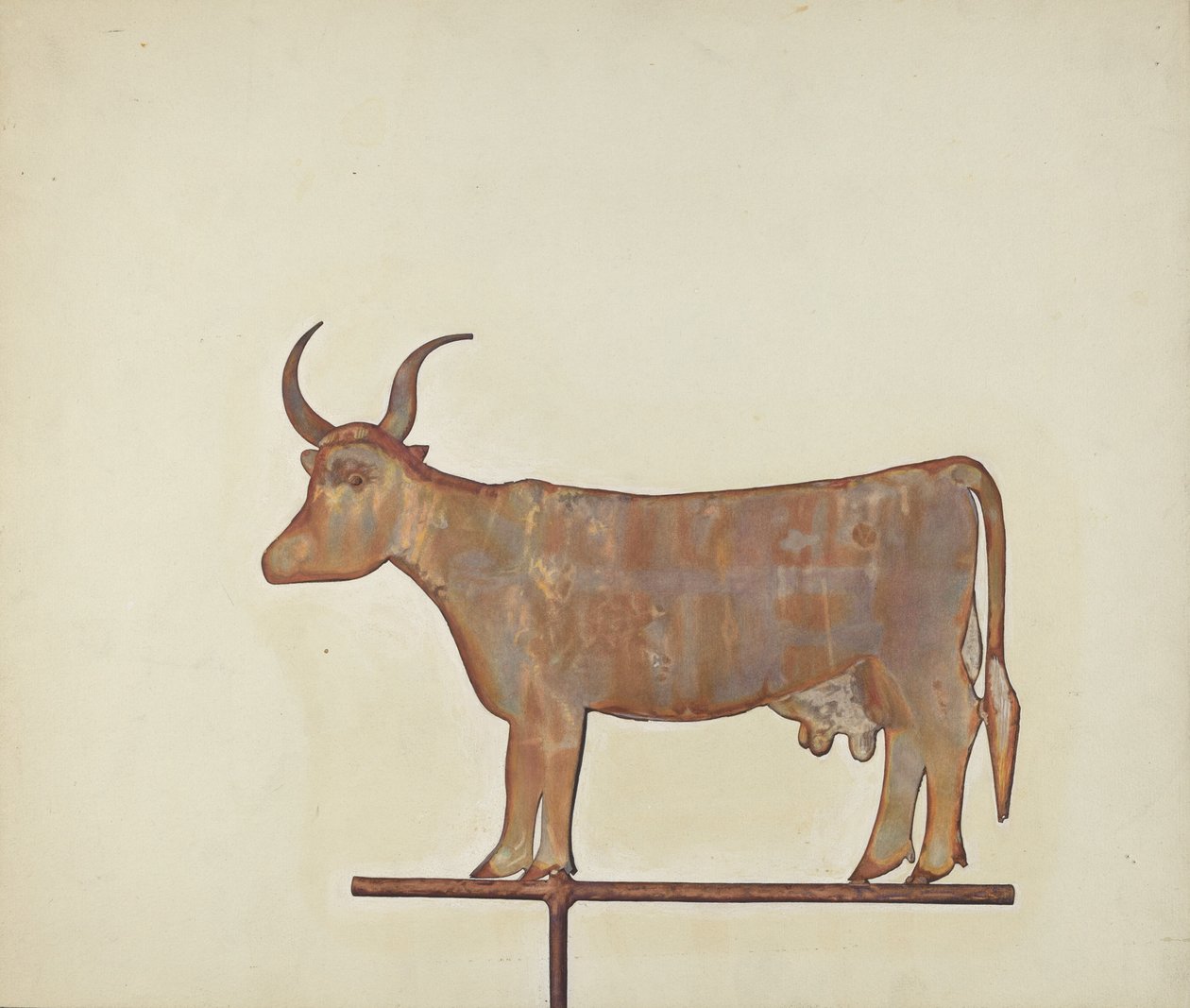 Cow Weather Vane by Wynna Wright