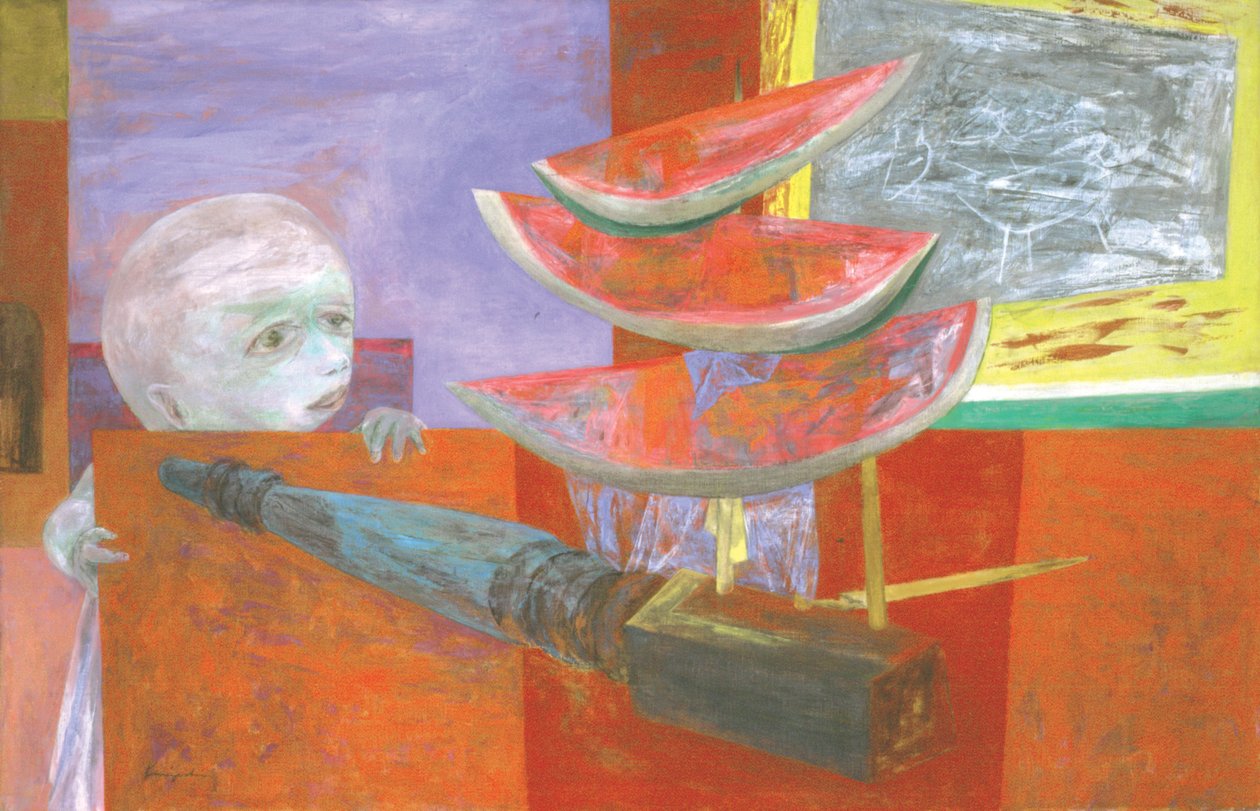 Forbidden Fruit by Yasuo Kuniyoshi