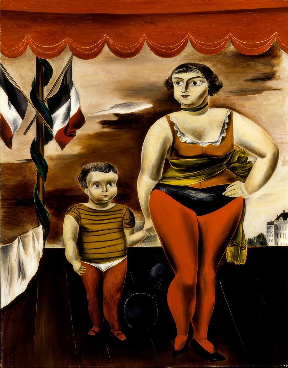 Strong Woman and Child by Yasuo Kuniyoshi