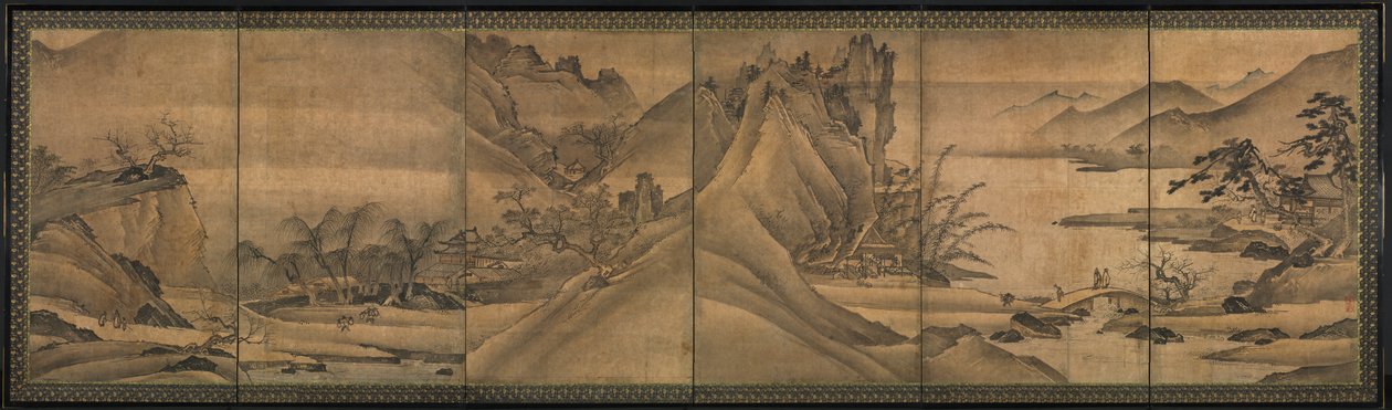 Landscape of the Four Seasons, early 1500s by Yi Sumun
