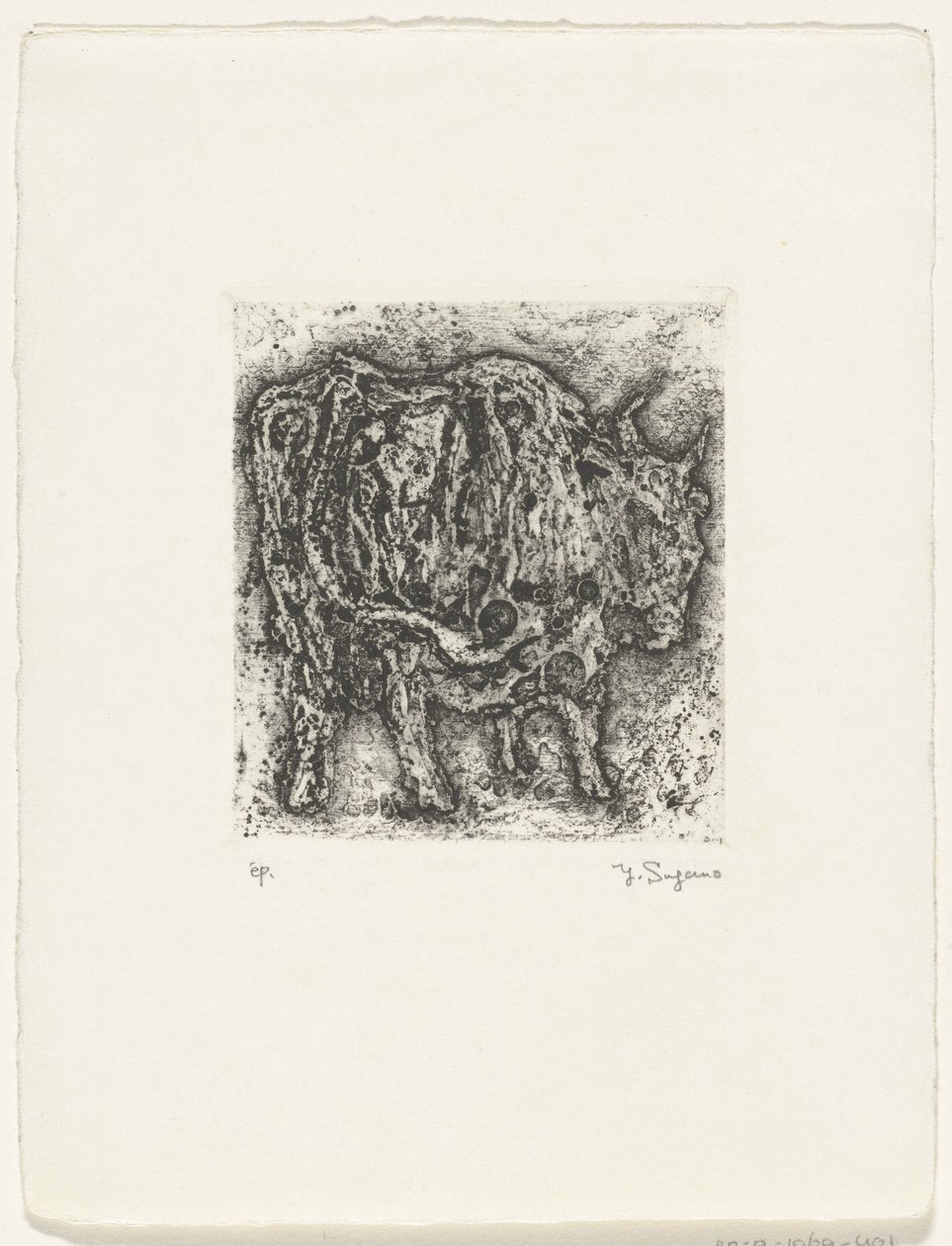 Bull by Yo Sugano (signed by artist)