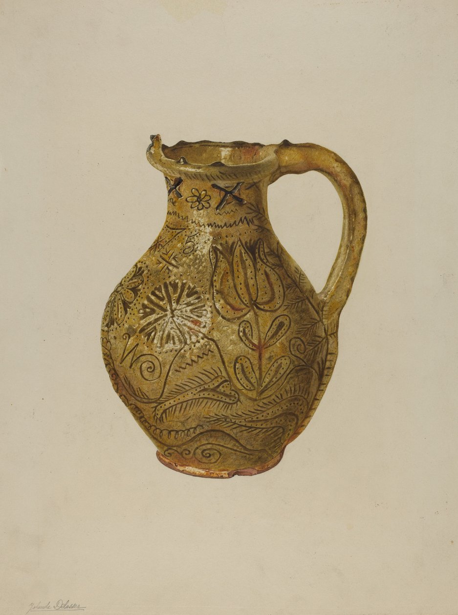 Pennsylvania German Puzzle Jug by Yolande Delasser
