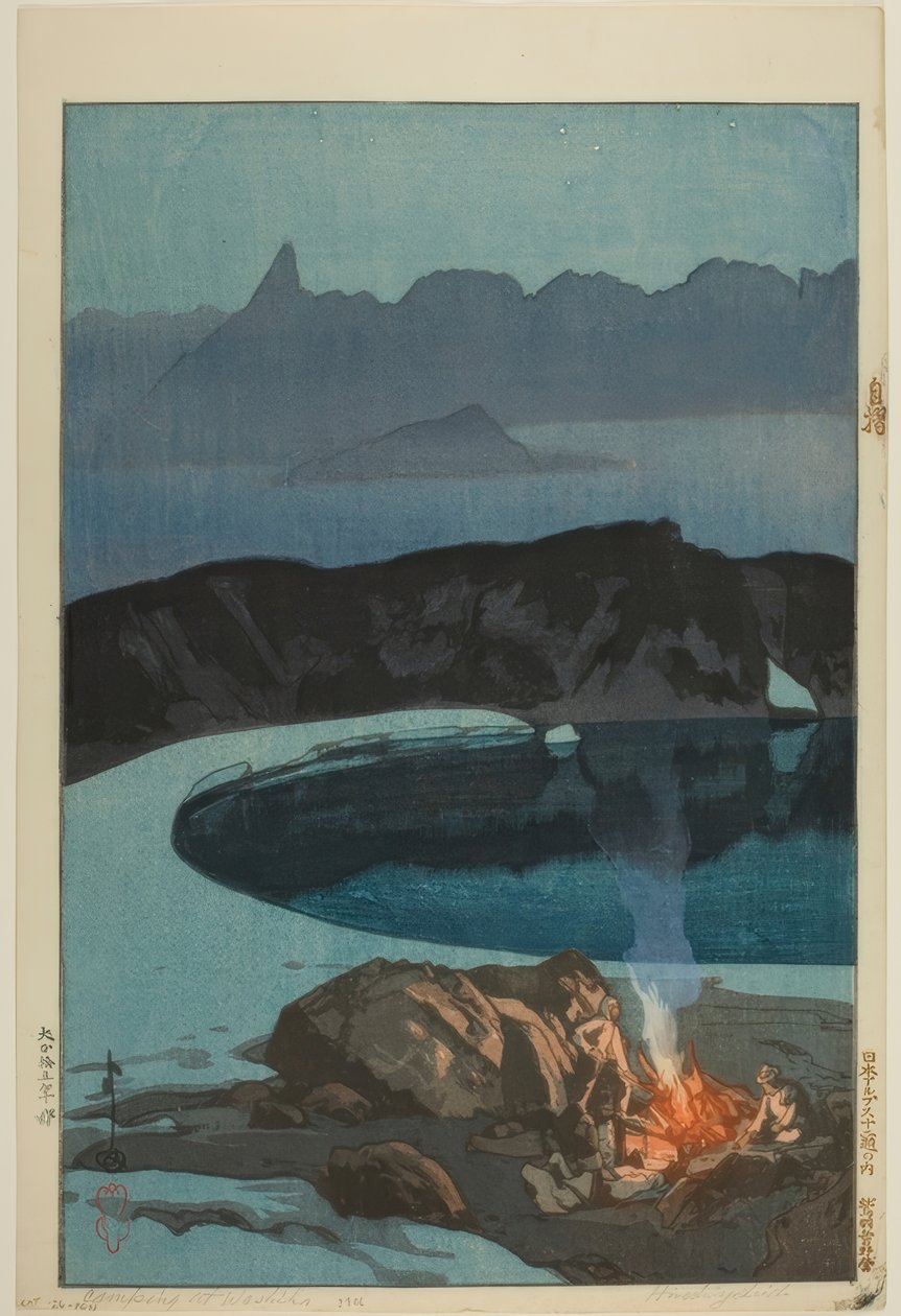 Camping at Washibadake by Yoshida Hiroshi