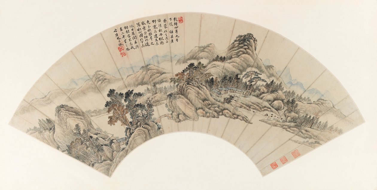 Autumn Mountains for Jichang, 1739 by Yudong Tang Dai