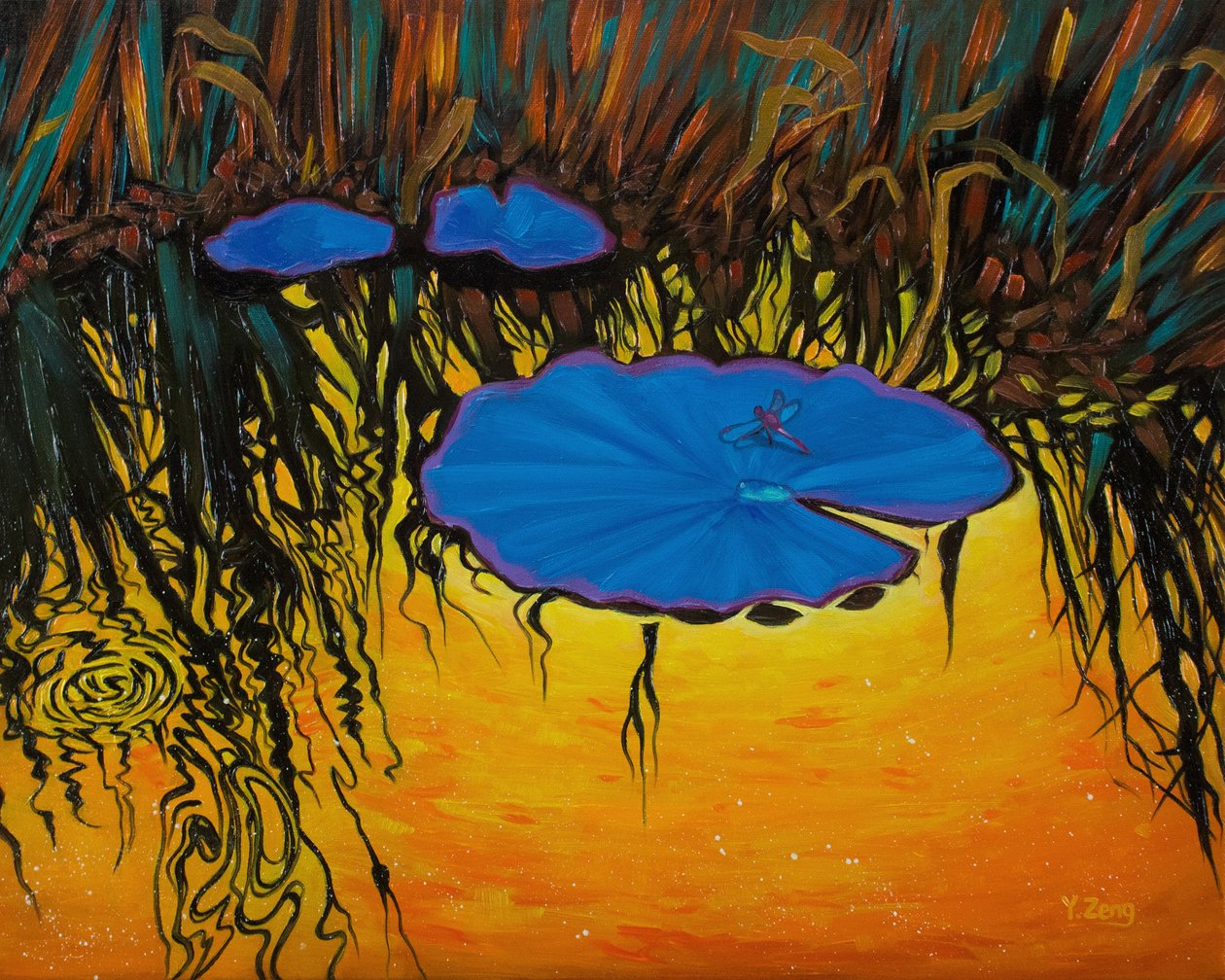 Blue Dragonfly, 2023 by Yue Zeng