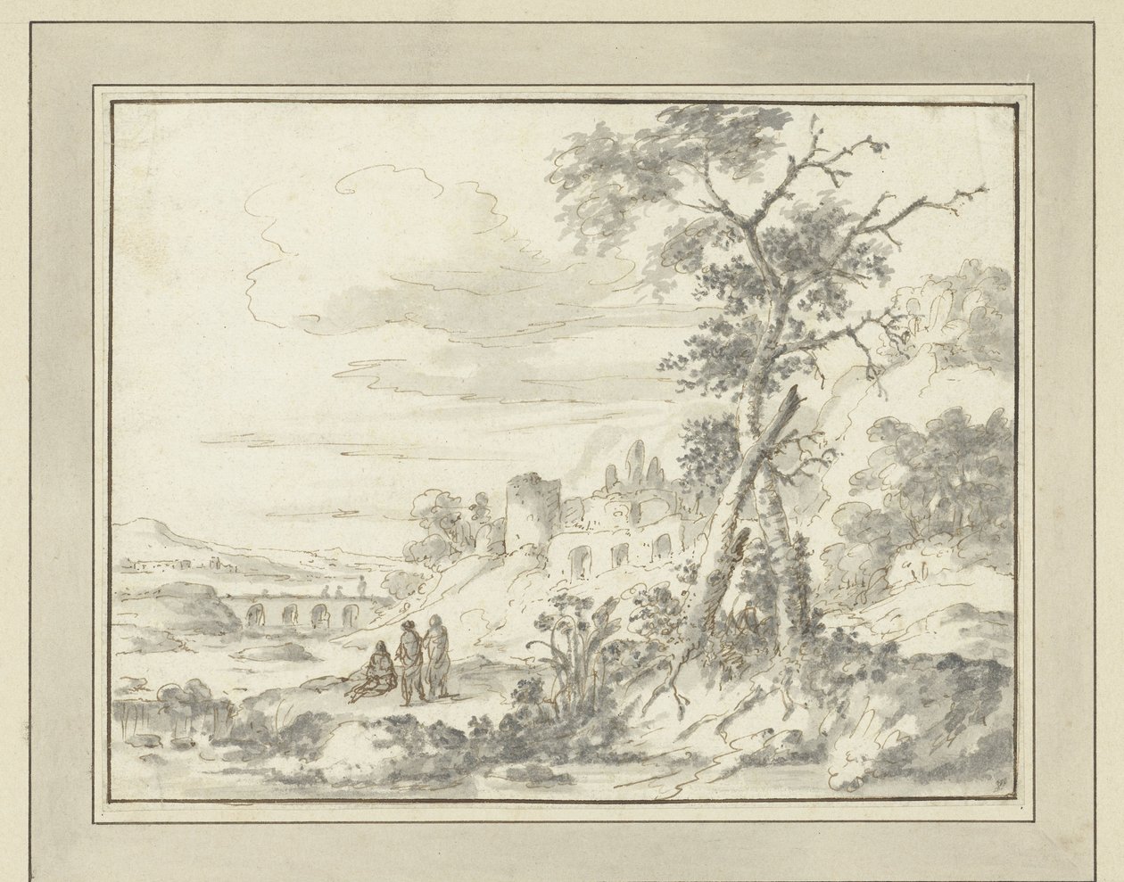 Mountainous Landscape with Ruins by Zacharias Blijhooft