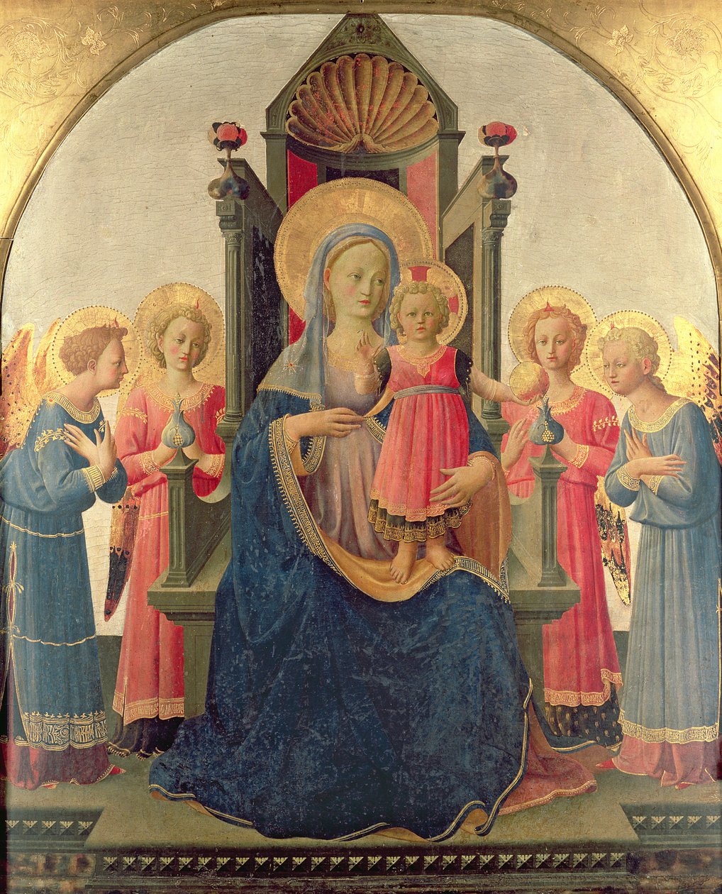 Enthroned Madonna by Zanobi di Benedetto Strozzi