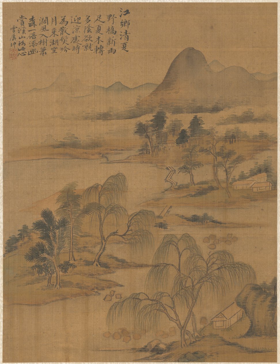 River Village in High Summer, 1775 by Zhai Dakun