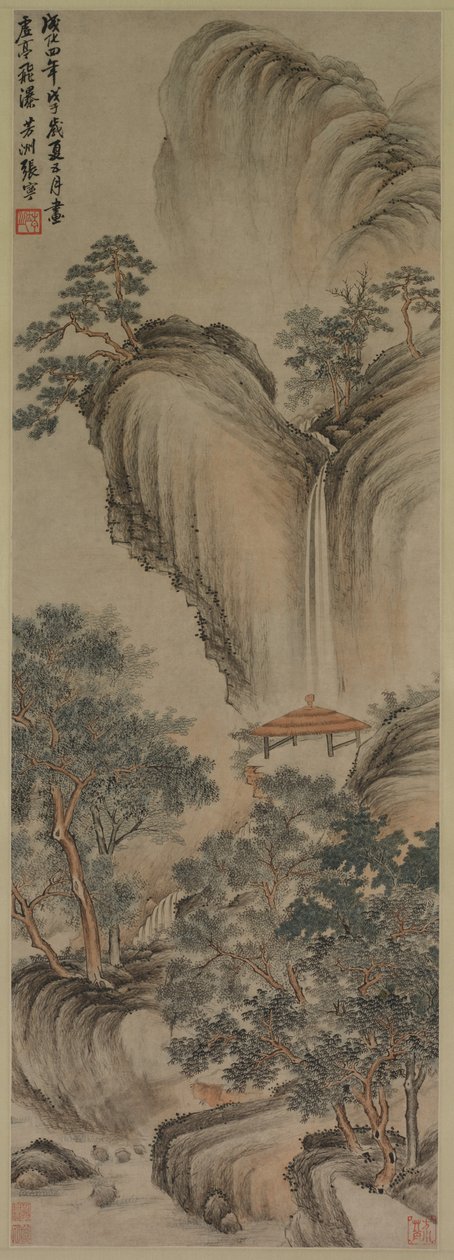 Empty Arbor and Rapid Waterfall by Zhang Ning