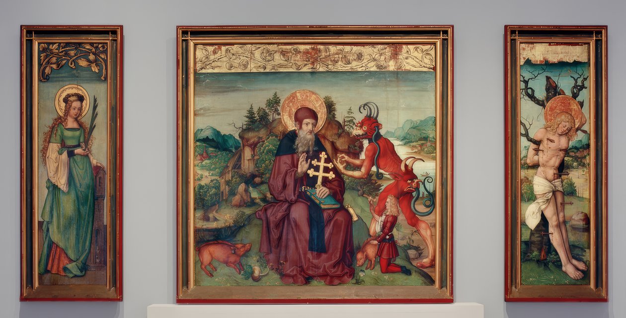 Antonius Altarpiece by Zürcher Veilchenmeister