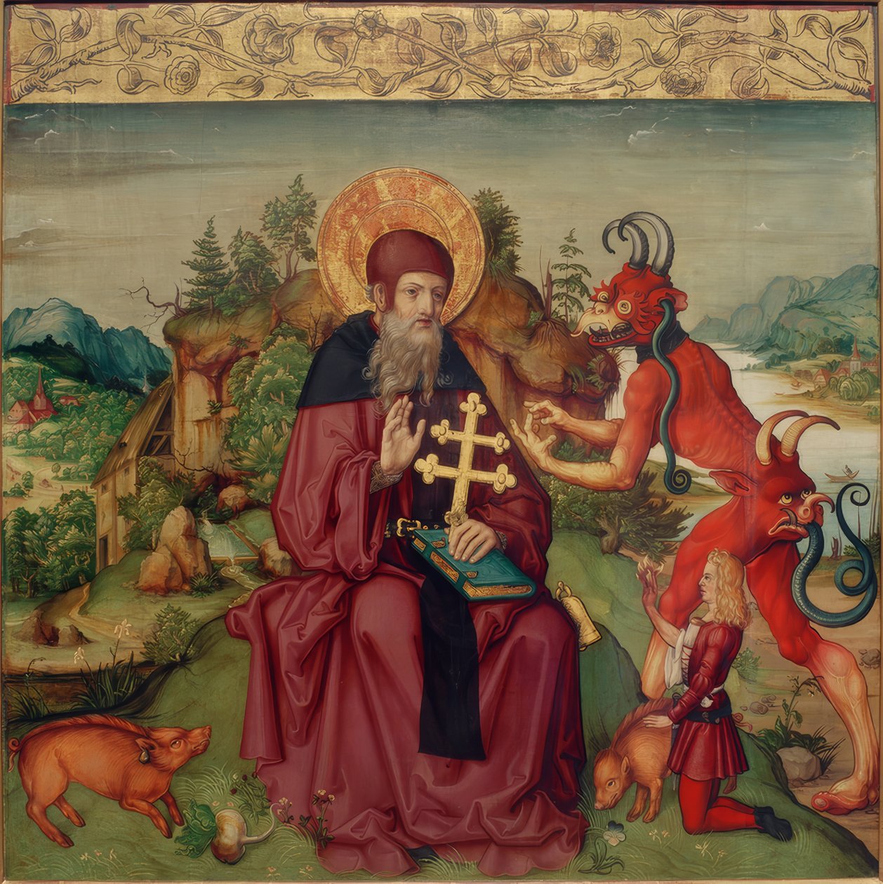 Saint Anthony the Abbot by Zürcher Veilchenmeister