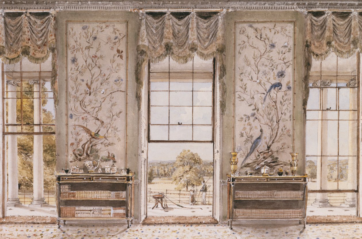 An Oriental Style Interior by . .