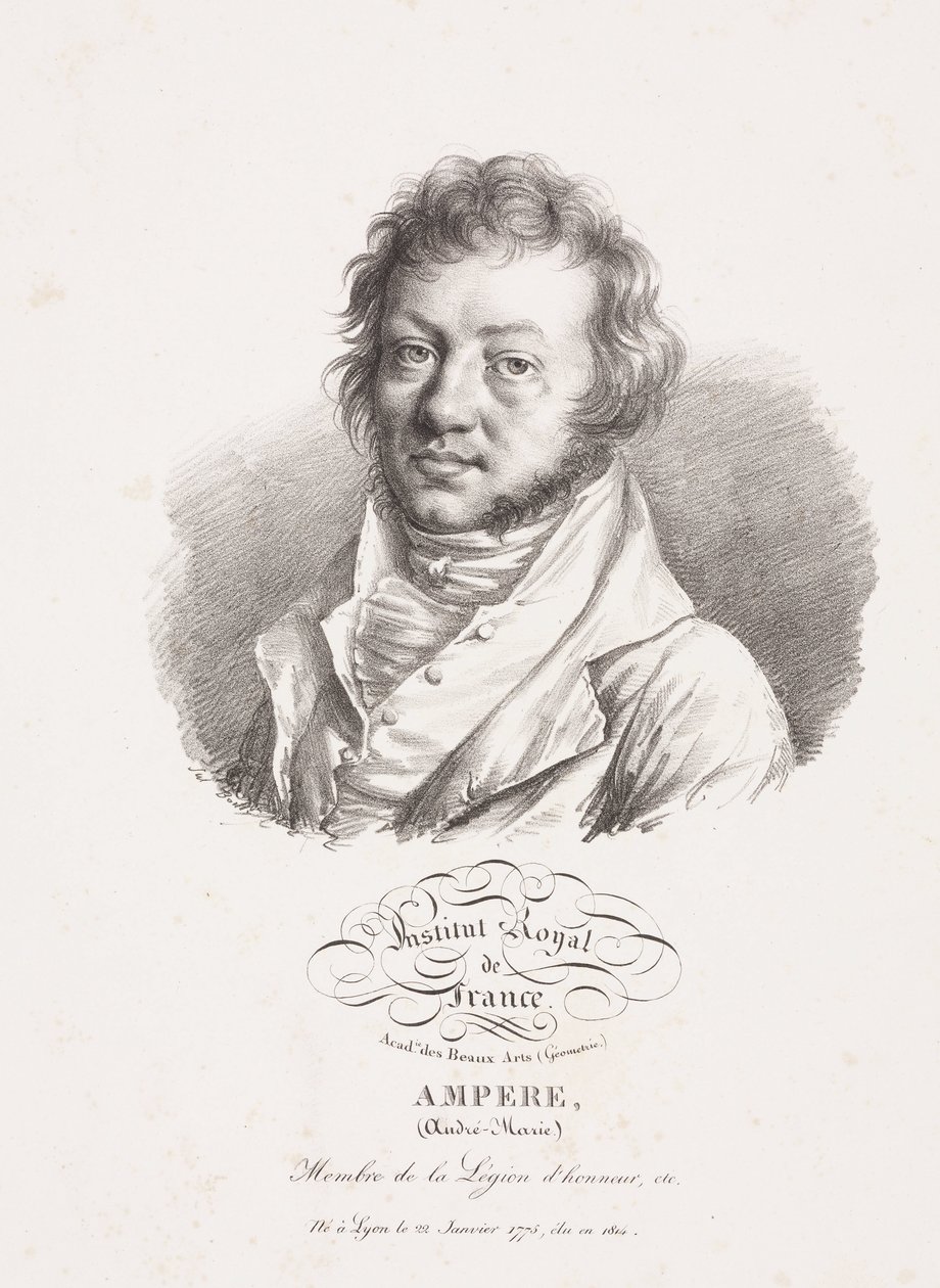Andre-Marie Ampere, French Physicist and Mathematician, c 1820 by Frederick (attr. to) Barnard
