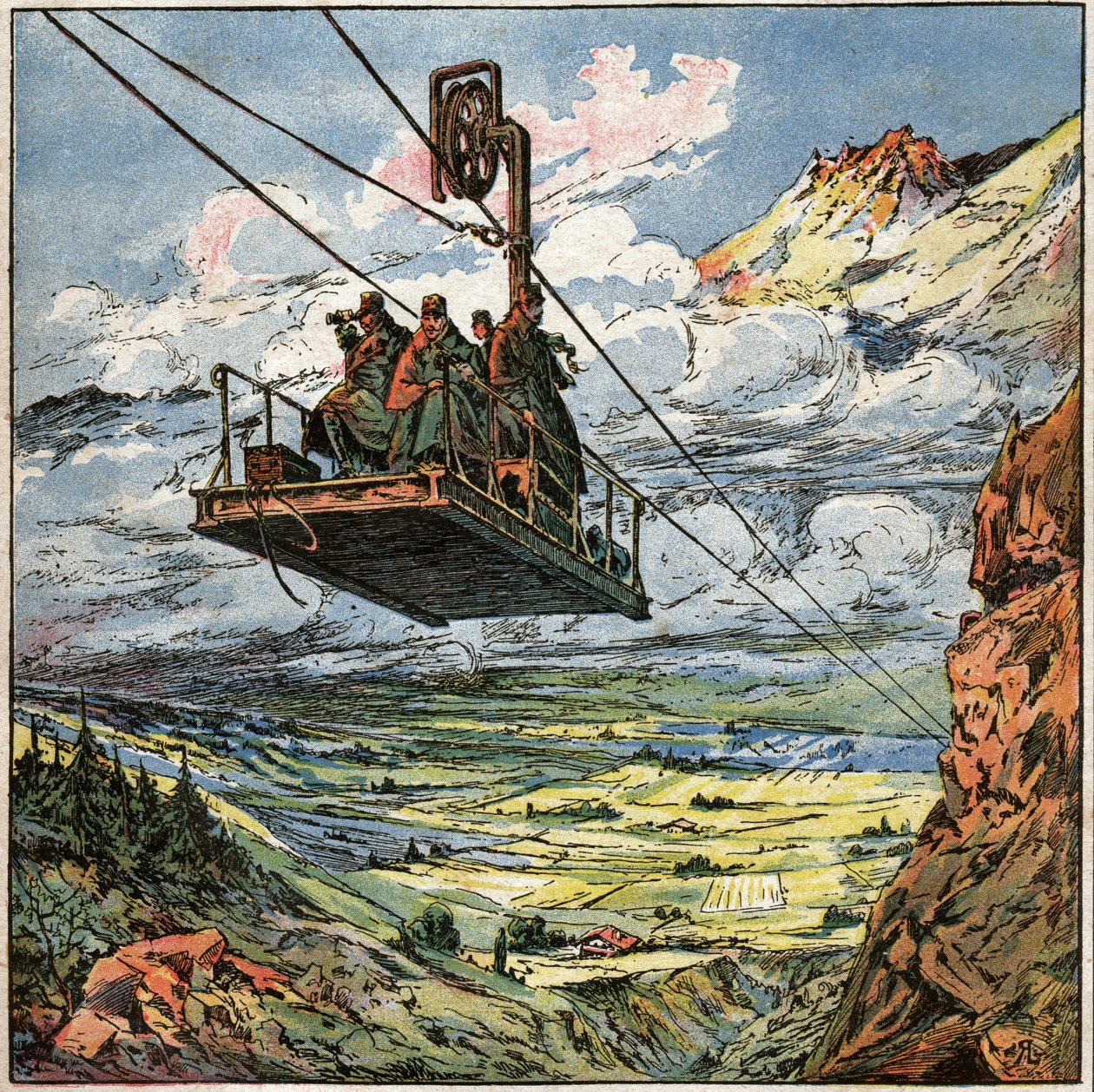 Cable Car of the Italian Army by . .