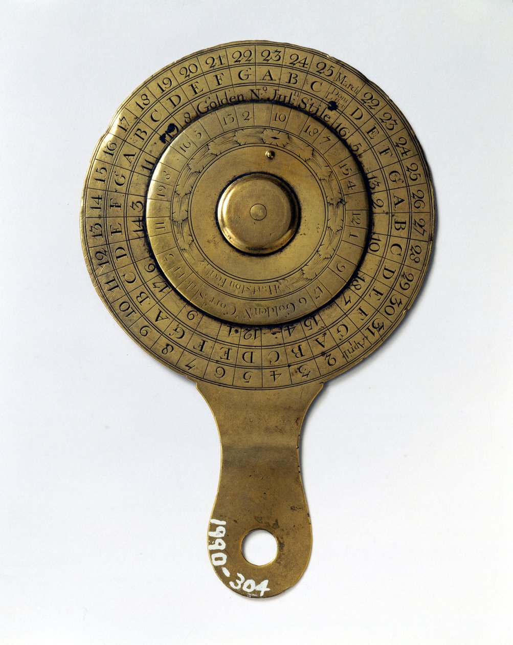 Perpetual calendar, English by Ferdinand Georg Waldmuller