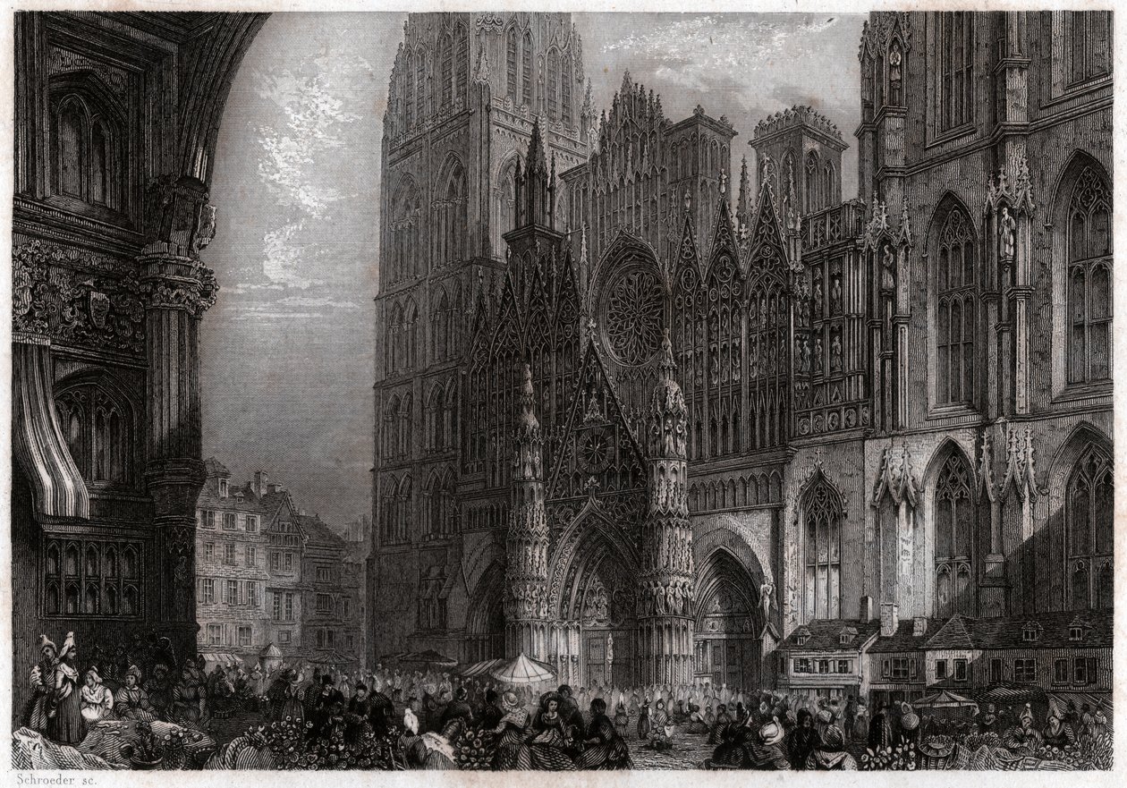 Cathedral of Rouen by . .