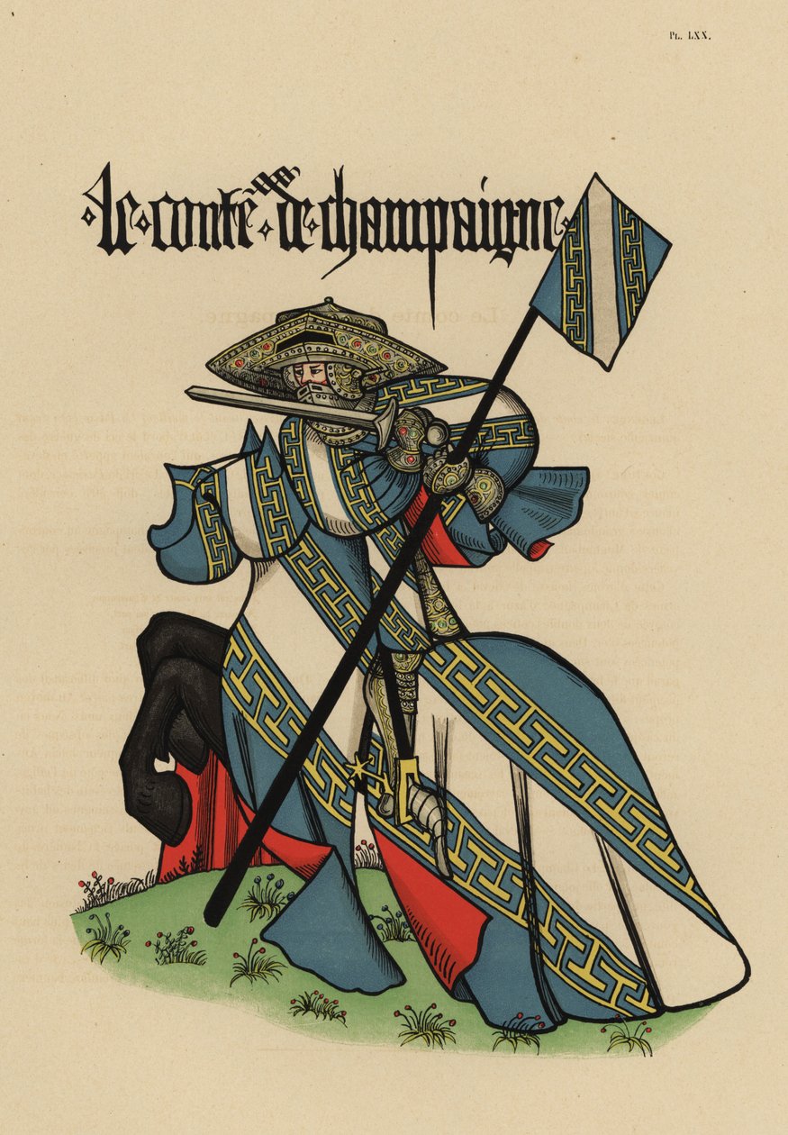 Count of Champagne, with standard by John Pardon
