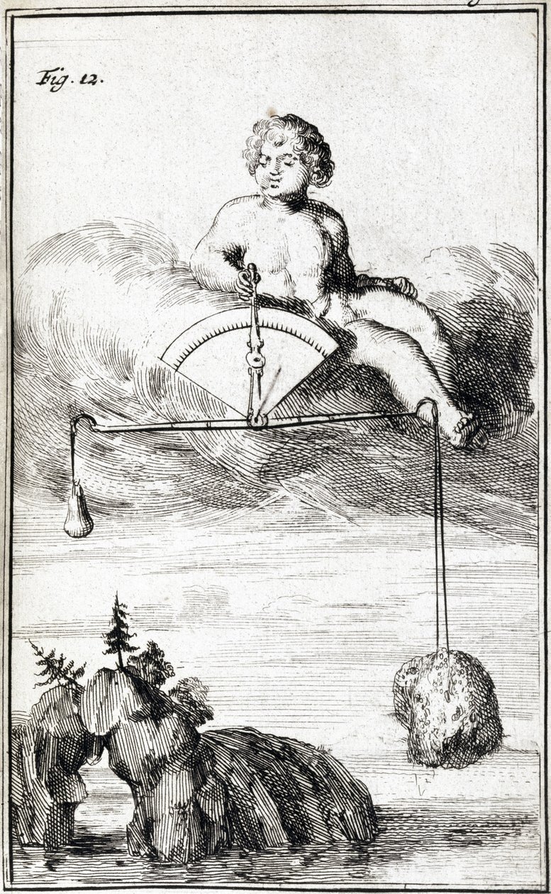 Cupid measuring humidity by Ferdinand Georg Waldmuller
