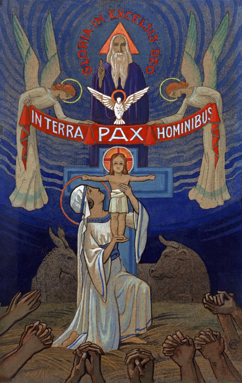 Gloria In Excelsis Deo, circa 1930 (illustration) by . .