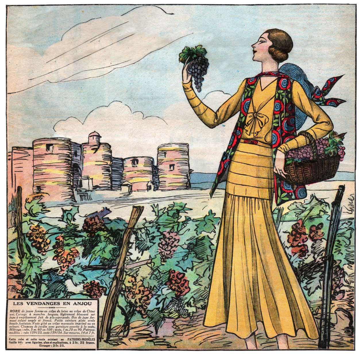 Grape Harvest in France by . .