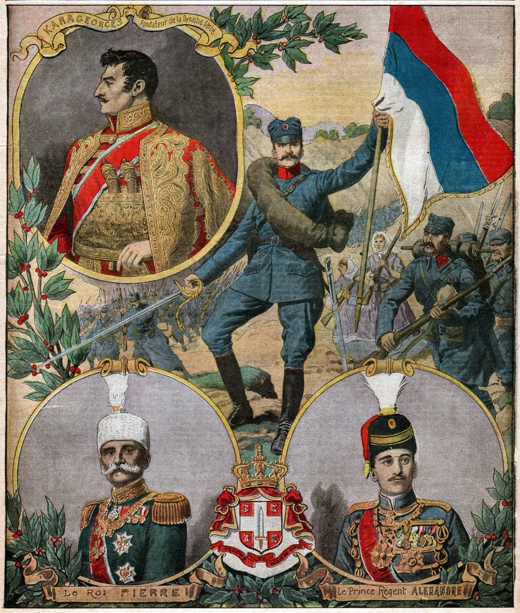 Serbian national heroes by Ferdinand Georg Waldmuller